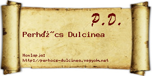 Perhócs Dulcinea névjegykártya